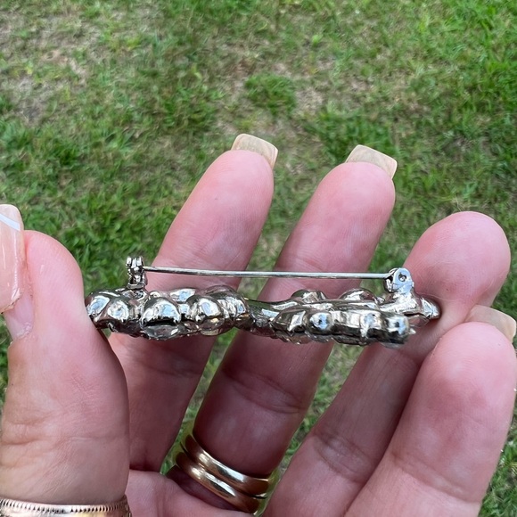 Vintage 1940's Joseph Wiesner Crystal Rhinestone Brooch - Picture 11 of 15